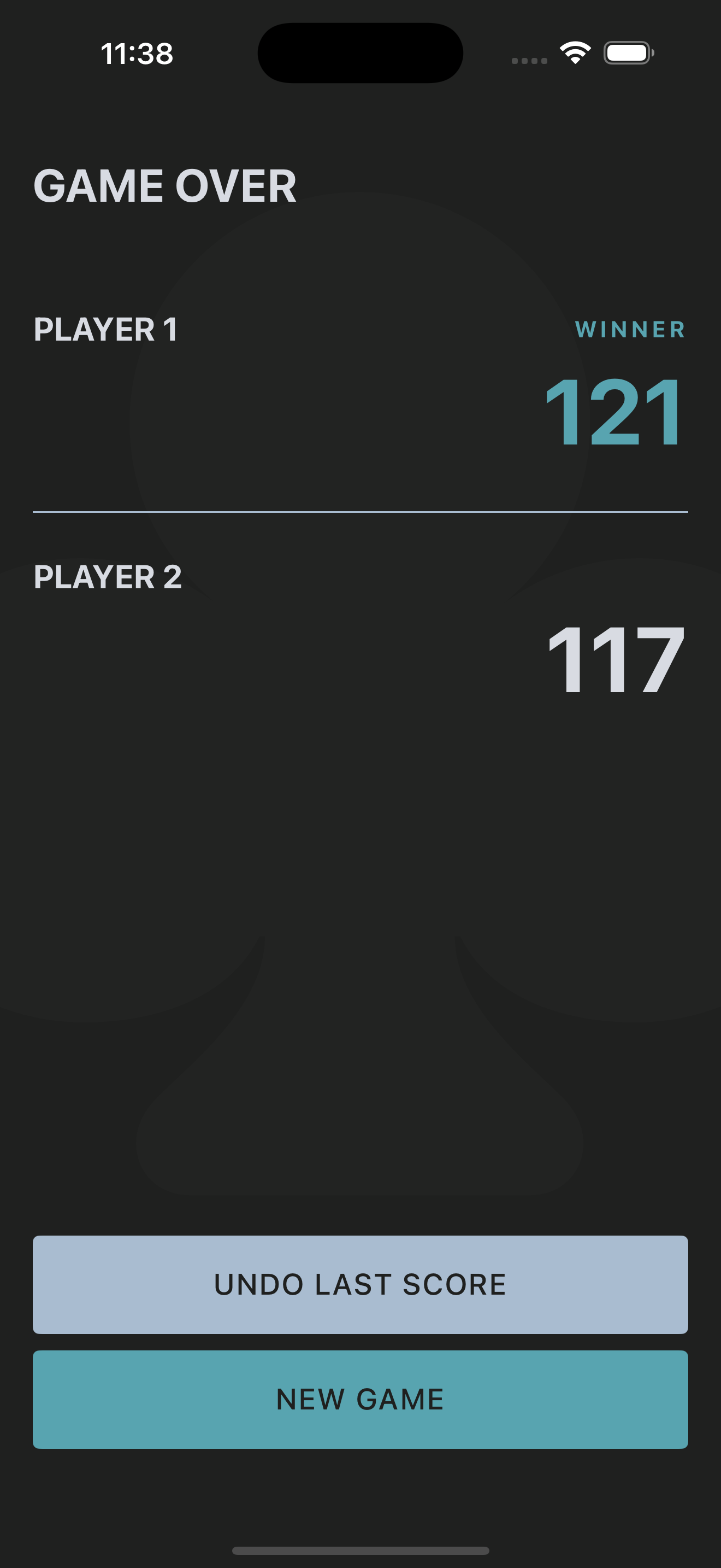 Cribbage Score Tracker second screenshot